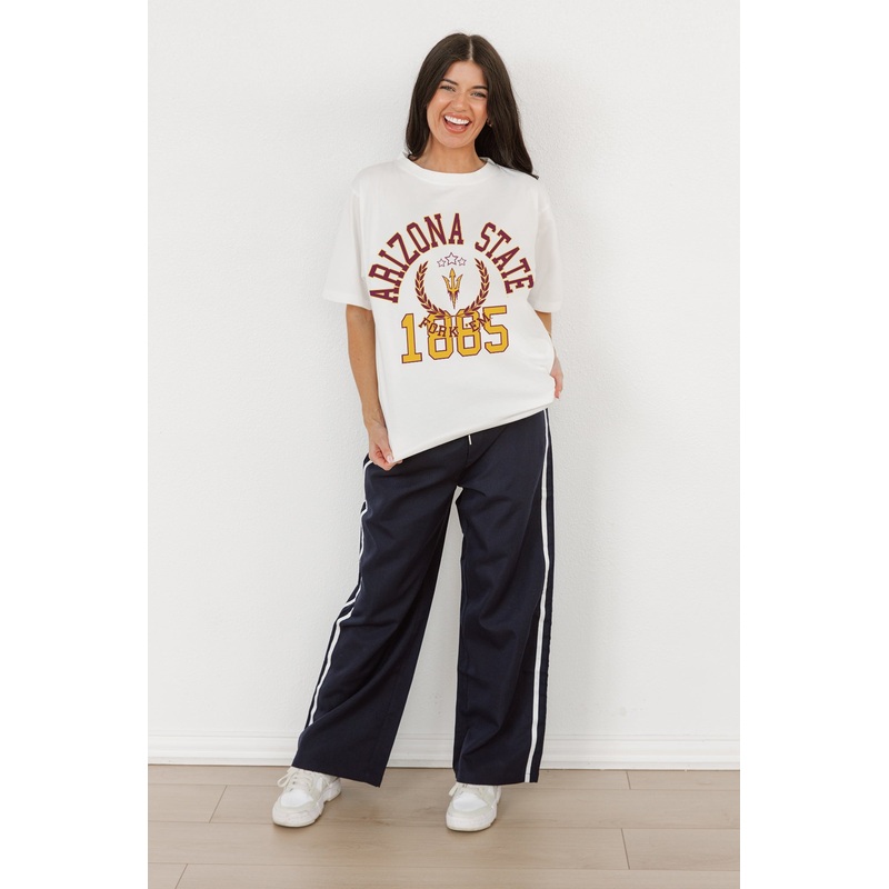 ARIZONA STATE SUN DEVILS Go For Two Oversized Crewneck Tee By Madi Prewett Troutt