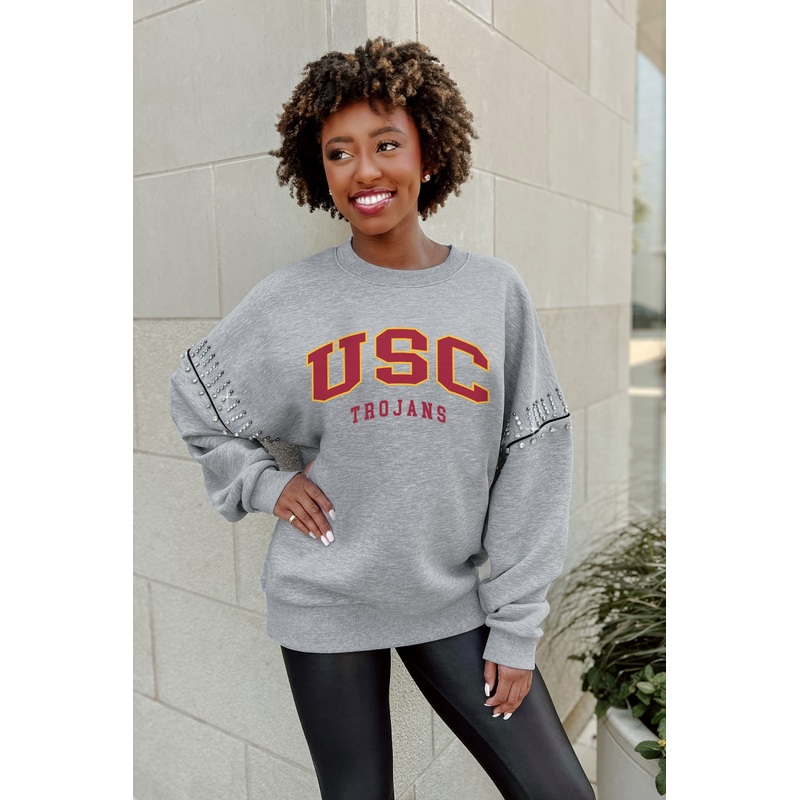 USC TROJANS Competitive Edge Jewel-Trim Pullover