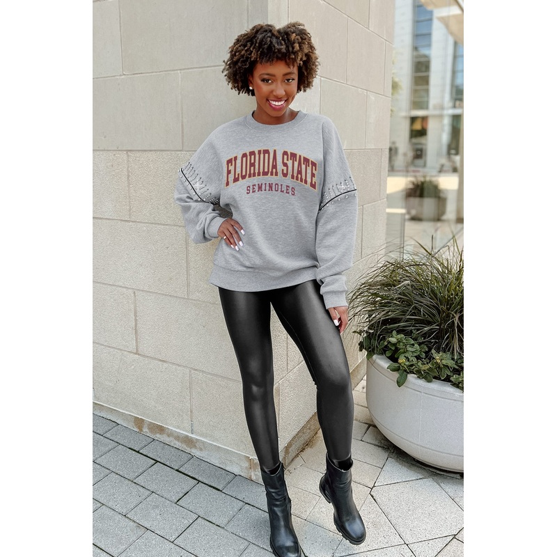 FLORIDA STATE SEMINOLES Competitive Edge Jewel-Trim Pullover