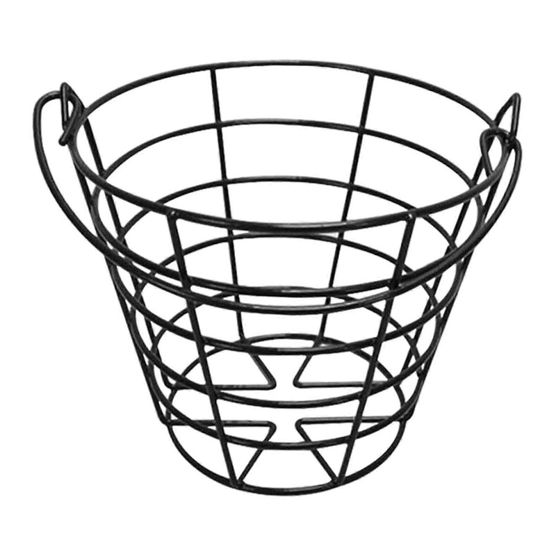 Portable Golf Ball Metal Basket Storage with Handle Sports Training Supplies