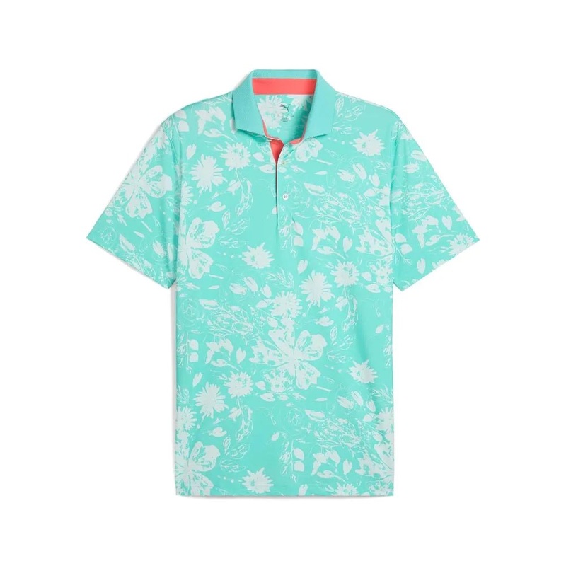 Puma Mattr Rose Golf Polo|Aquatic/Peaceful Blue|Small|Medium|Large|X-Large|XX-Large|XXX-Large
