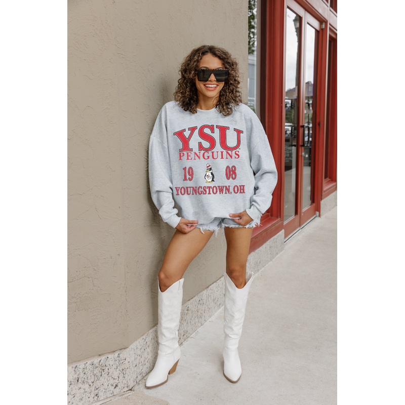 YOUNGSTOWN STATE PENGUINS Allegiance Fleece Drop-Shoulder Pullover