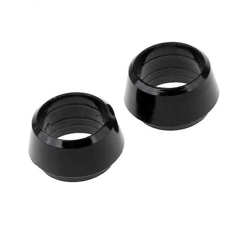 2x2pcs Plastic Golf Iron Ferrule for Taper Tip Iron Wedge Black 0.335