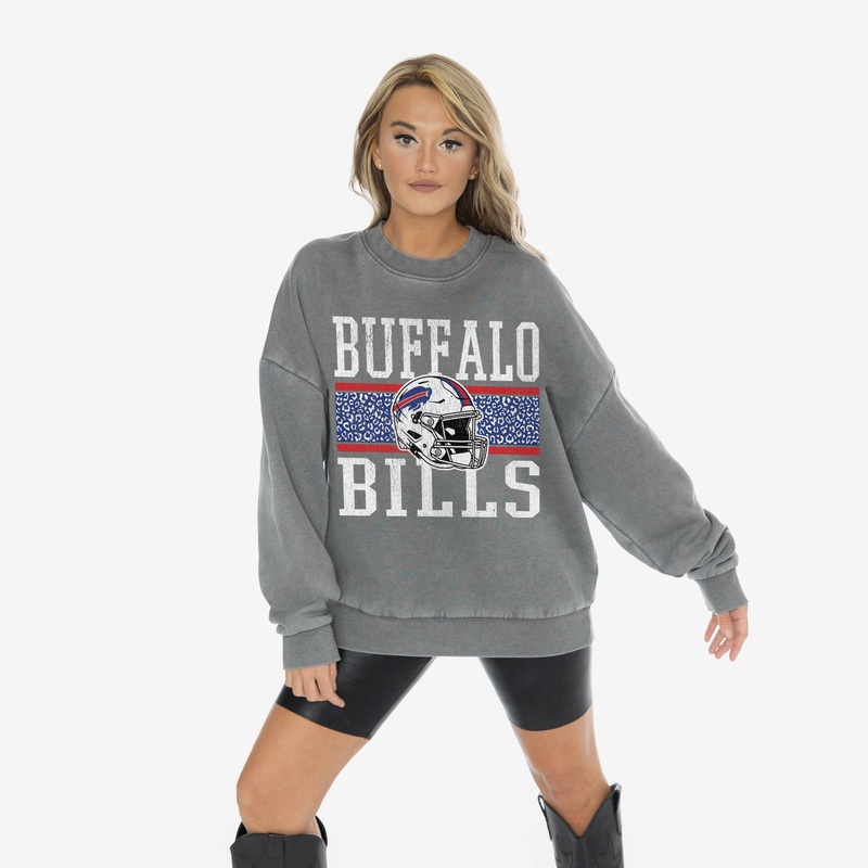 BUFFALO BILLS In The Wild Oversized Crewneck Fleece