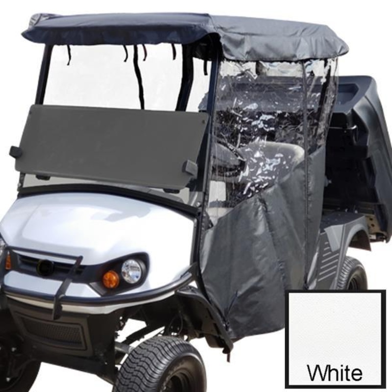 RedDot Cushman Hauler White 3-Sided Over-The-Top Vinyl Enclosure PN# 66020