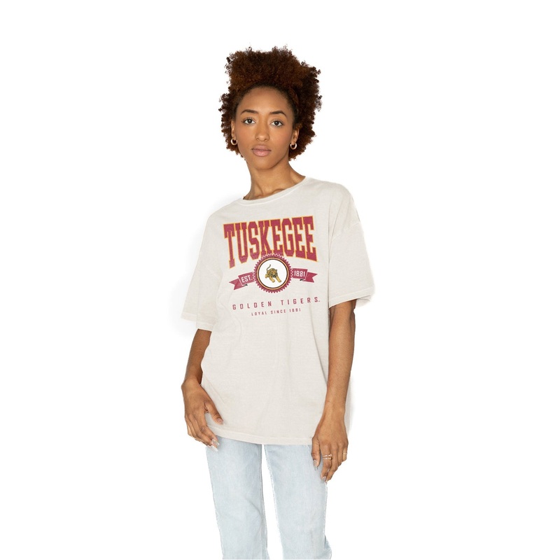 TUSKEGEE GOLDEN TIGERS Get Goin’ Oversized Crew Neck Tee
