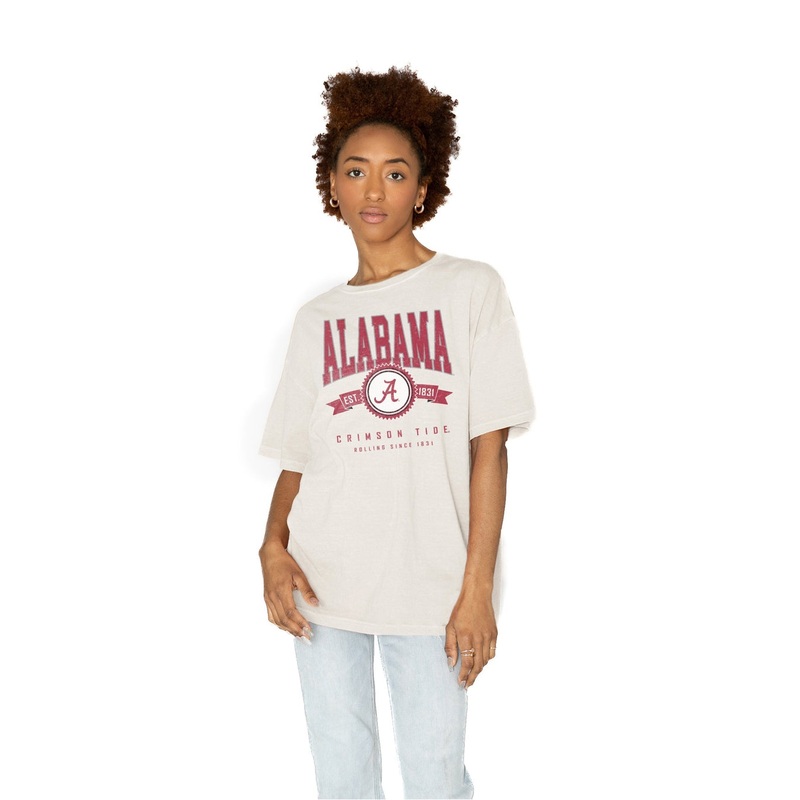 ALABAMA CRIMSON TIDE GET GOIN’ OVERSIZED CREW NECK TEE