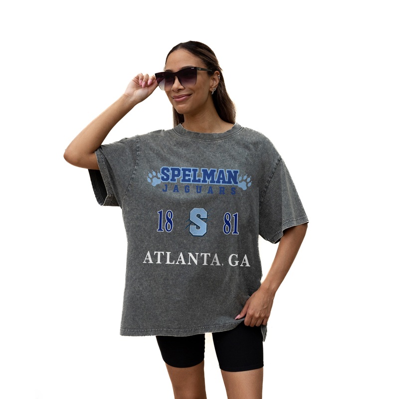 SPELMAN COLLEGE JAGUARS Throwback Oversized Tee