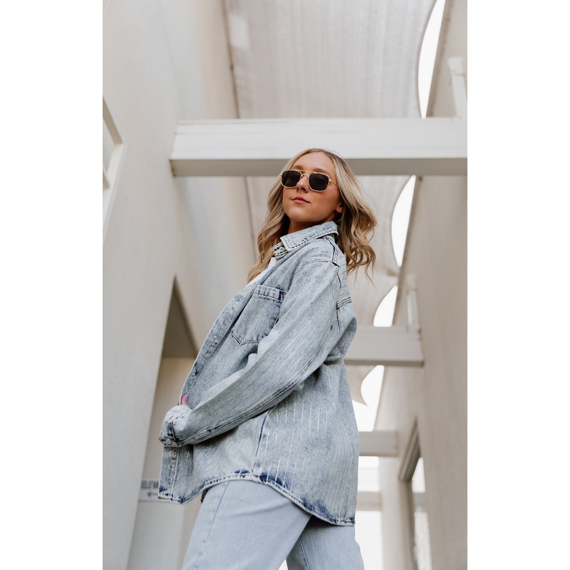CHIC DENIM EMBRACE SHACKET|SMALL|MEDIUM|LARGE