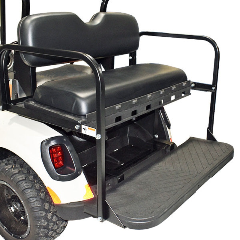 GTW MACH3 Rear Flip Seat for EZGO TXT – Black (Years 1994.5-Up) PN# 01-148