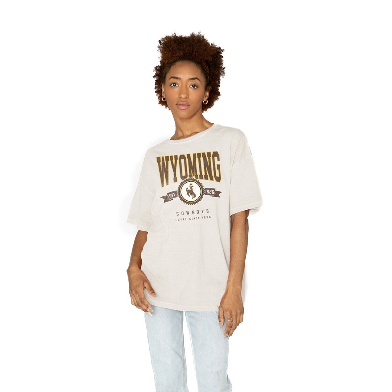 WYOMING COWBOYS Get Goin’ Oversized Crew Neck Tee