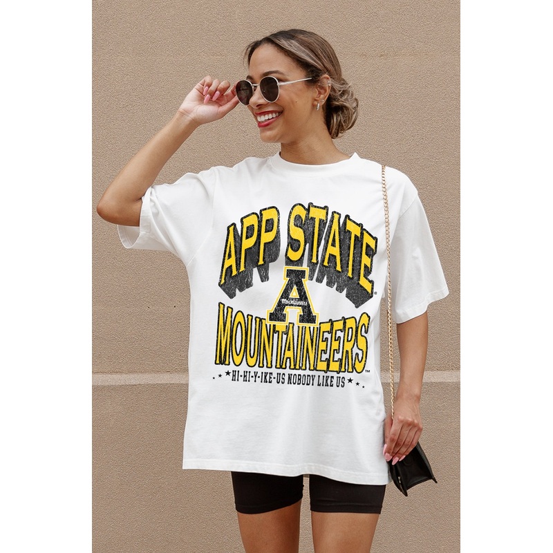 APPALACHIAN STATE MOUNTAINEERS SHAKEDOWN OVERSIZED CREWNECK TEE