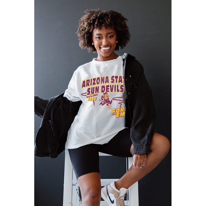 ARIZONA STATE SUN DEVILS IN THE LEAD OVERSIZED CREWNECK TEE