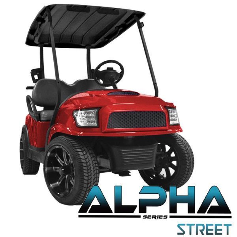 Club Car Precedent ALPHA Street Front Cowl Kit in Red (Years 2004-Up) PN# 05-026CS