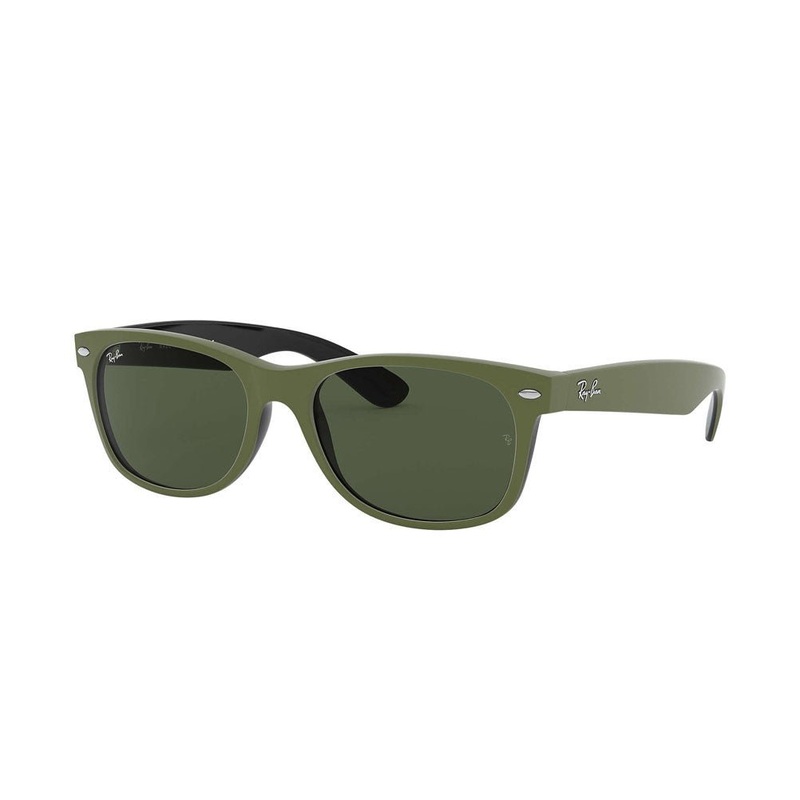 Ray-Ban New Wayfarer Color Mix – Green Black/Green Classic G-15