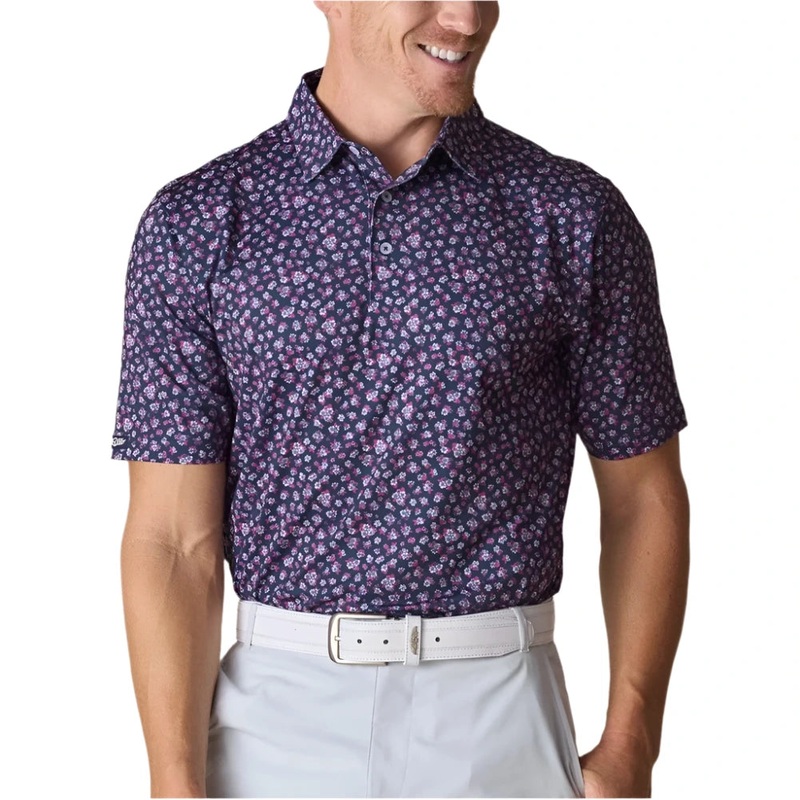 Straight Down Magnolia Golf Polo