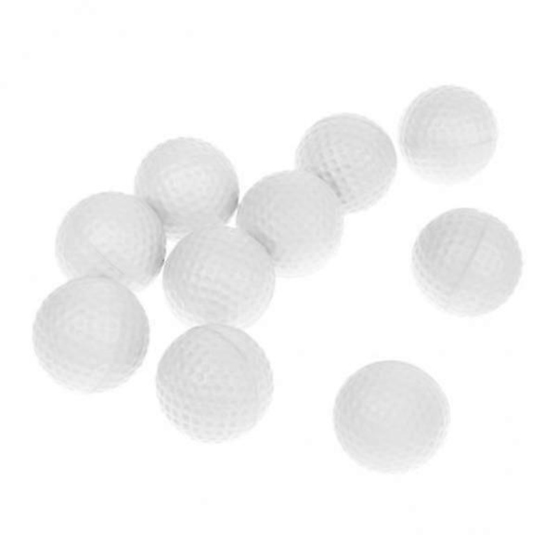 3×10 Pieces PU Foam Sponge Golf Training Soft Balls Golf Practice Balls White