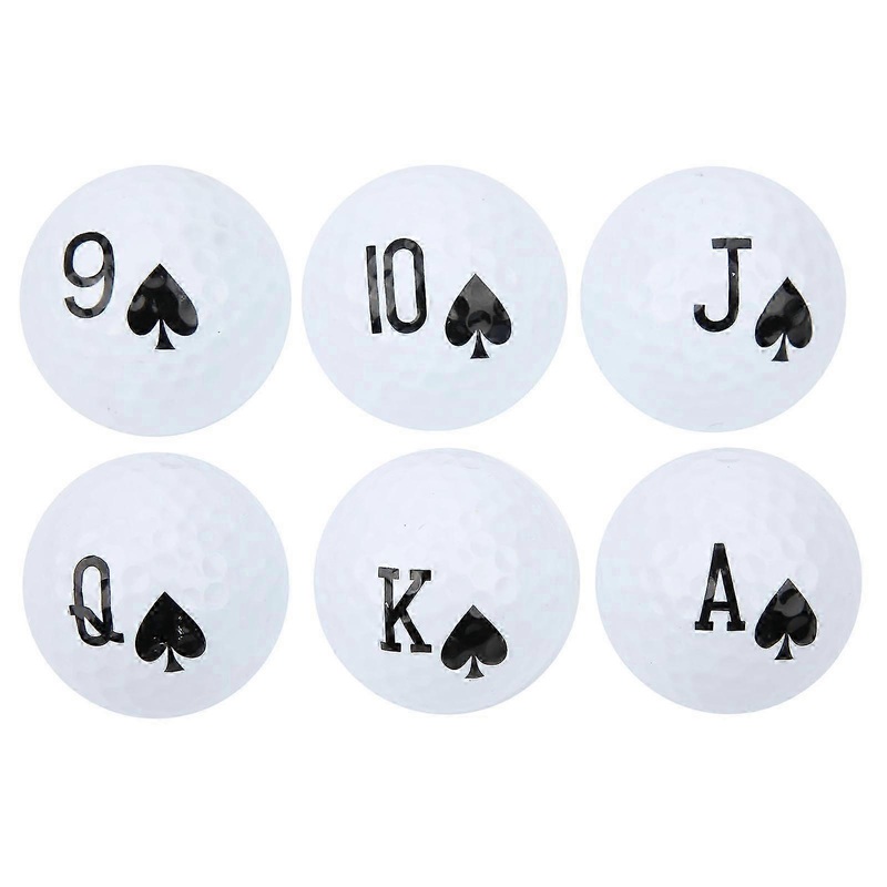 6pcs Long Distance Golf Balls Double Layer Swinging Practice Balls For Golf Game