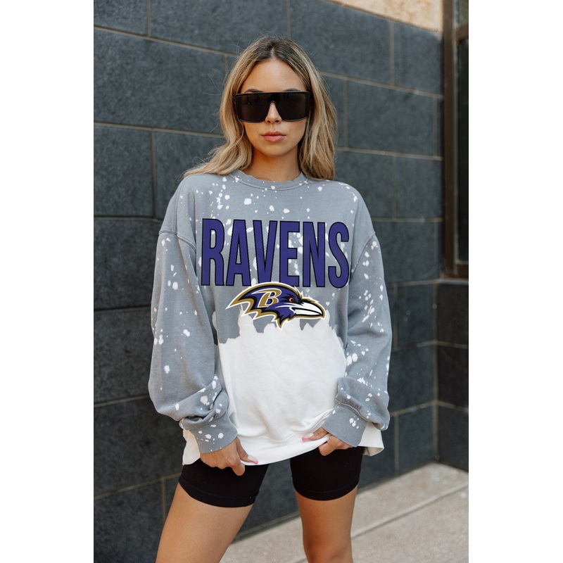 BALTIMORE RAVENS CASUAL FAN LONG-SLEEVE FRENCH TERRY PULLOVER