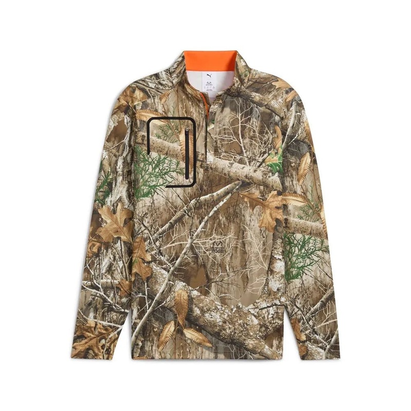 Puma X Realtree Golf 1/4 Zip|Deep Forest|Black|Small|Medium|Large|X-Large|XX-Large|XXX-Large