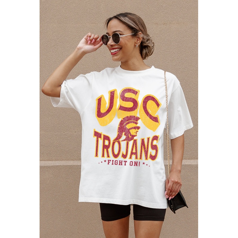 USC TROJANS Shakedown Oversized Crewneck Tee