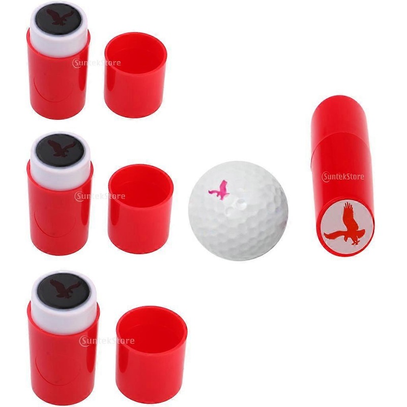 3pcs Colorfast Quick-dry Golf Ball Stamper Marker Impression Seal Eagle