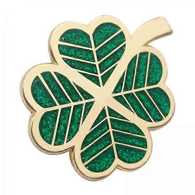 4x Golf Ball Marker with No Hat Clip for Golfers, Gold Stripes Design
