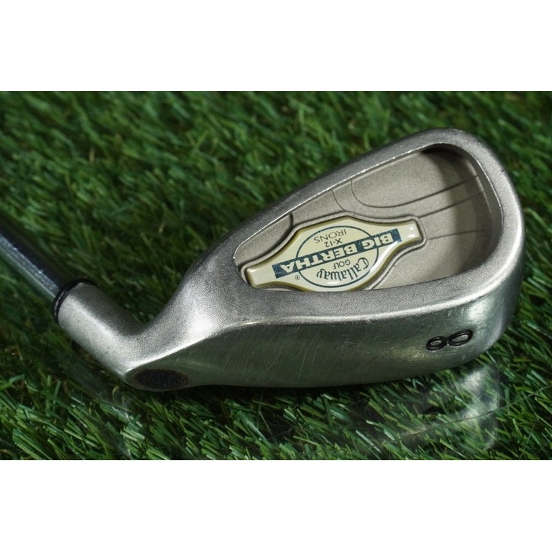 CALLAWAY GOLF BIG BERTHA X-12 IRONS 8 IRON S300U DYNAMIC GOLD STIFF RH