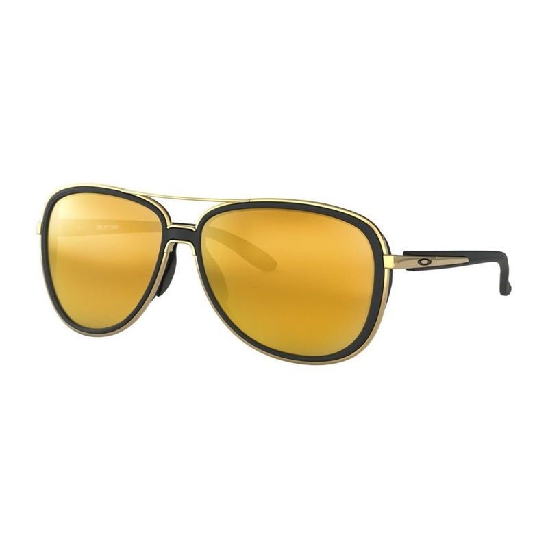 Oakley Women’s Split Time Sunglasses – Soft Black/24K Iridium