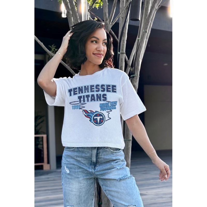 TENNESSEE TITANS Gameday Goals Boxy-Fit Crop