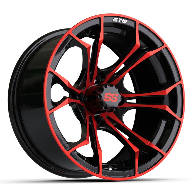 14 GTW Spyder Black with Red Accents Wheel PN# 19-222