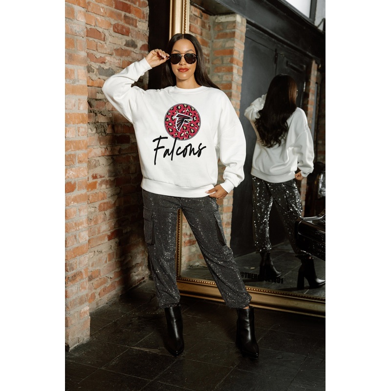 ATLANTA FALCONS WILD BREAKTHROUGH PREMIUM FLEECE CREWNECK PULLOVER