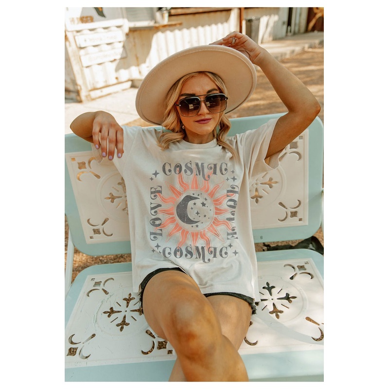 COSMIC LOVE OVERSIZED VINTAGE WASH TEE