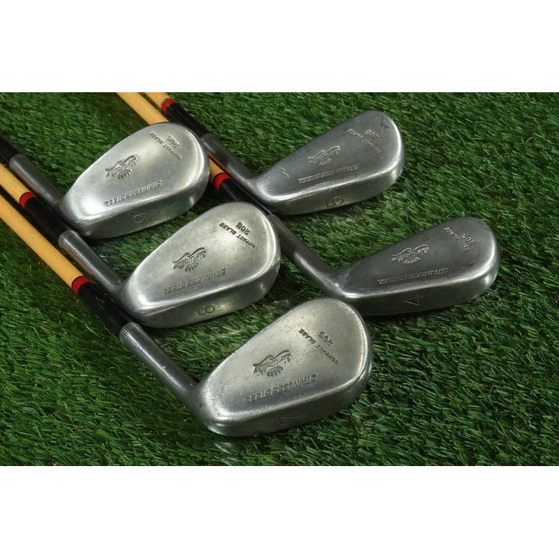 WALTER HAGEN COMPACT BLADE 205 IRONS SET 4,5,7,8,9 PYRATONE SHAFTS ~ VINTAGE!!