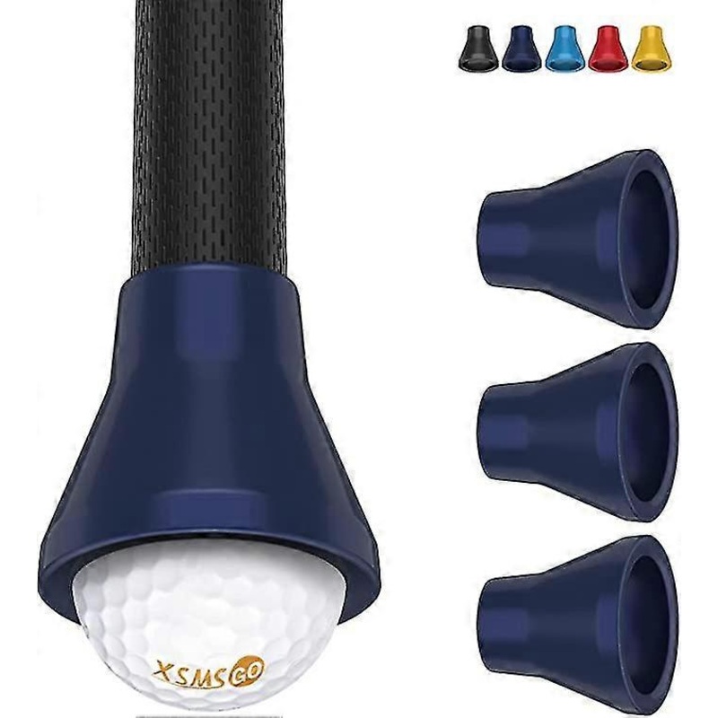 3pcs Golf Ball Retriever, Golf Ball Pick-up Suction Cup, Golf Ball Grabber Suction Cup For Putters And Golfer-Dark blue