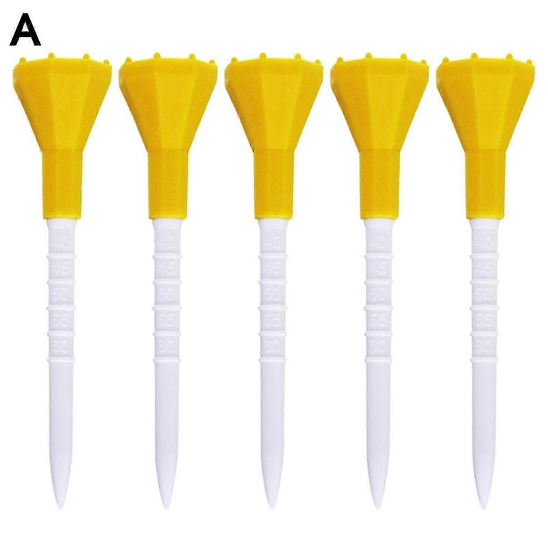5Pcs 87mm Professional Golf Ball Holder Low Resistance Precise Serve Compact Golf Training Tees for Grassland