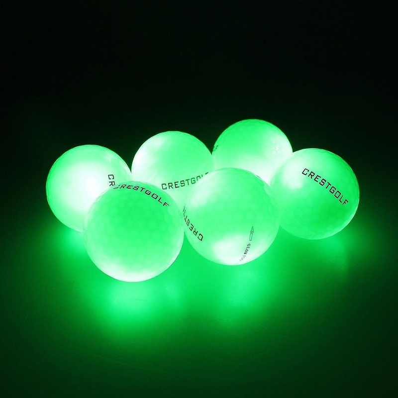 Green golf balls Night Training High Hardness Material For Golf Practice Balls