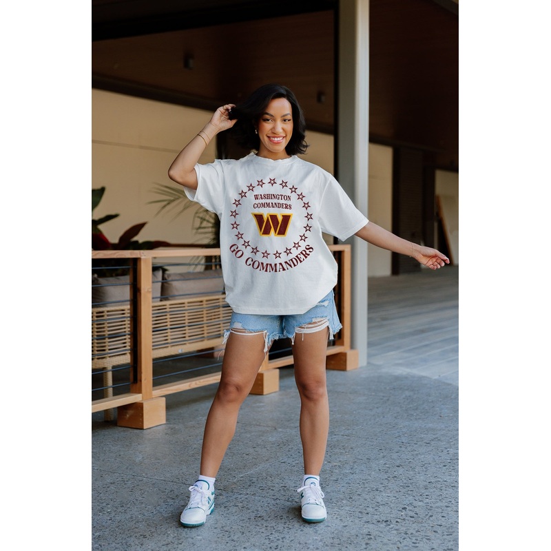 WASHINGTON COMMANDERS On Point Oversized Crewneck Tee