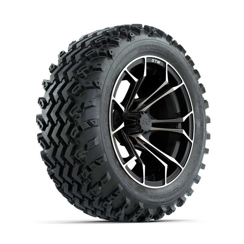 GTW Spyder Bronze/Matte Black 14 in Wheels with 23×10.00-14 Rogue All Terrain Tires  Full Set