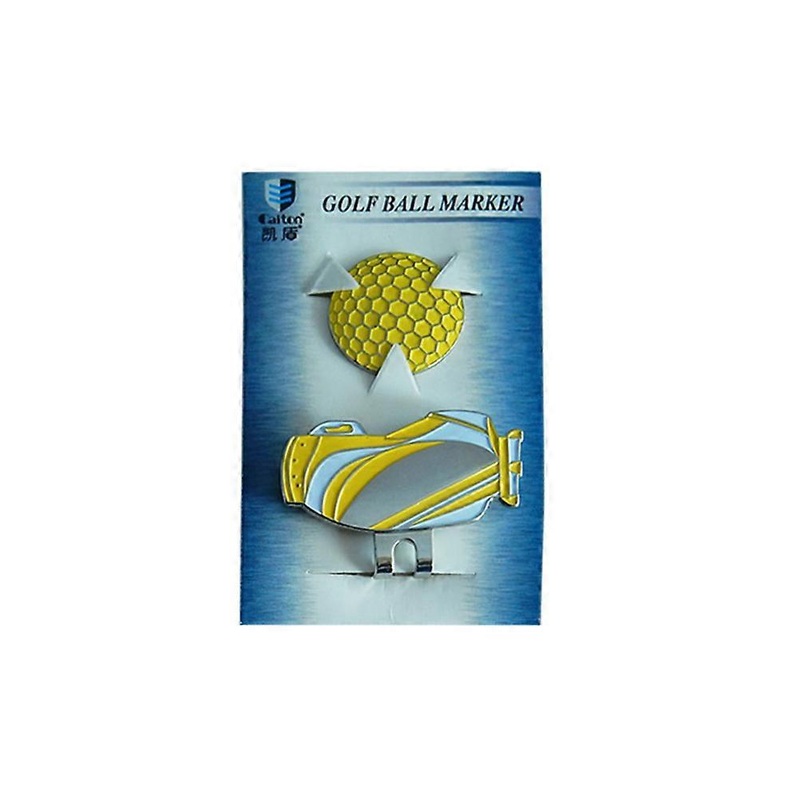 Ball Marker Hat Clip Design Alloy For Golfers And Family Members 2Pcs