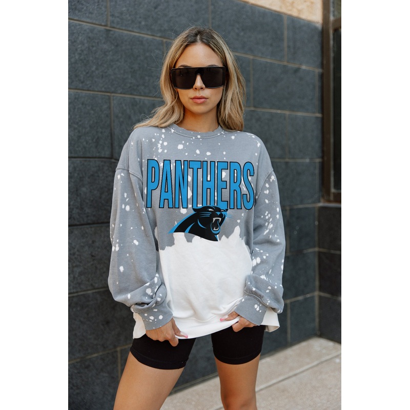 CAROLINA PANTHERS CASUAL FAN LONG-SLEEVE FRENCH TERRY PULLOVER