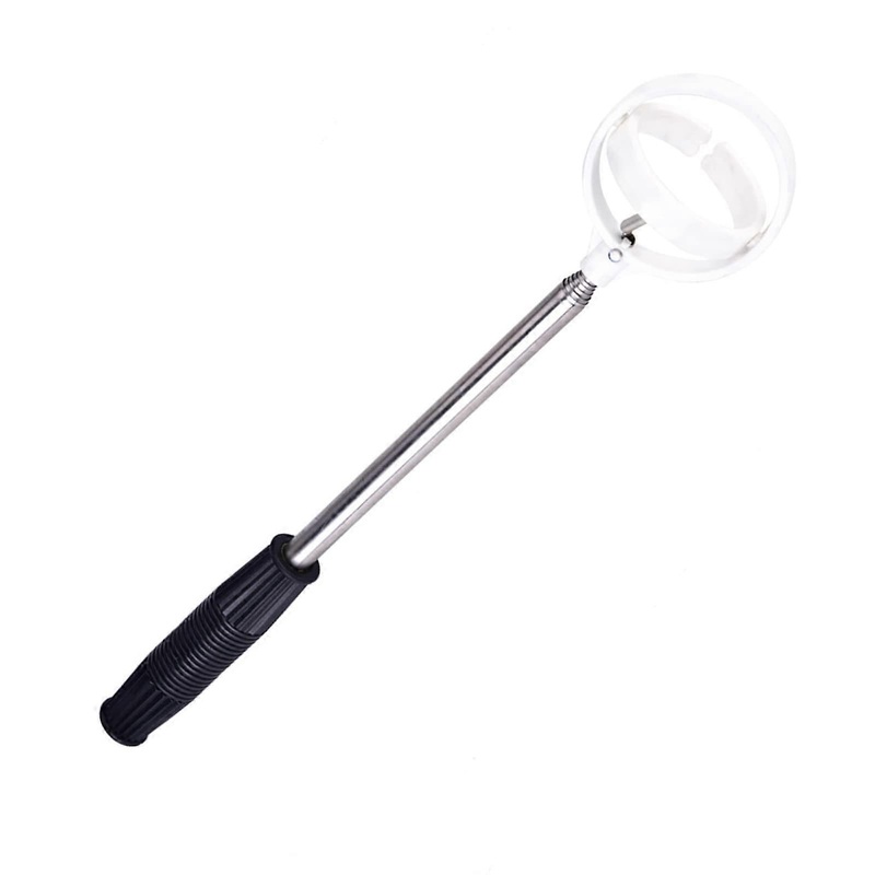 Golf Ball Retriever Telescopic Ball Collector for Golf Lovers (White)