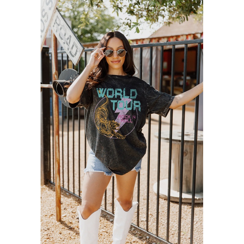 LIVE ON TOUR VINTAGE WASH BOYFRIEND TEE