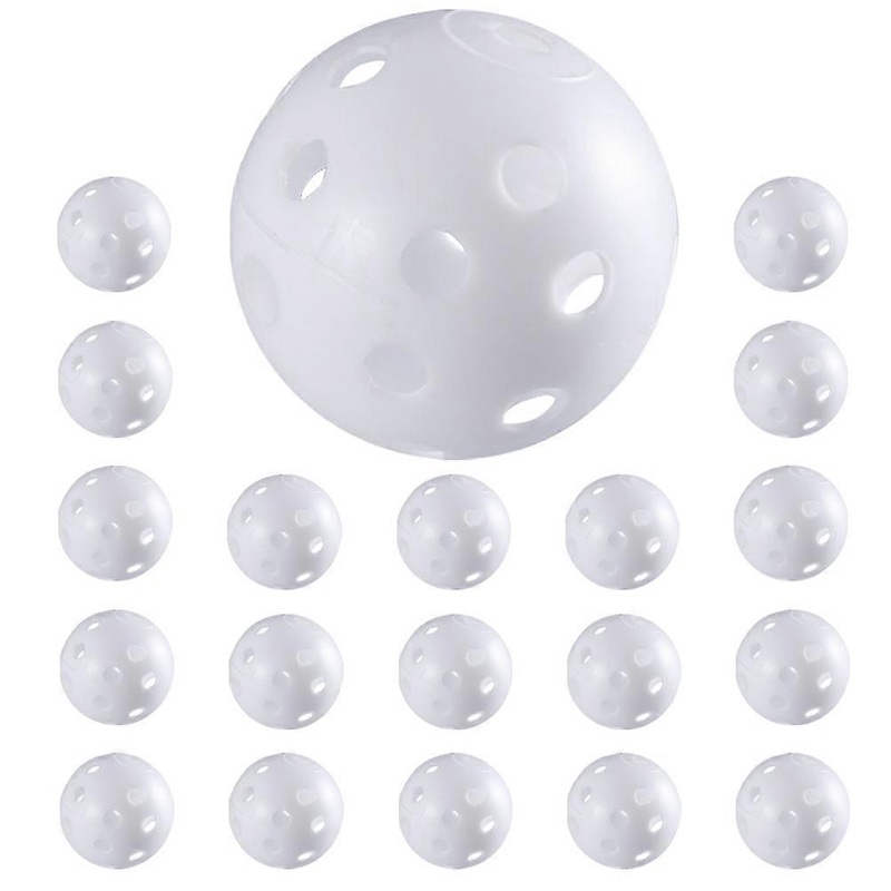 Hollow Golf Training Balls Indoor Training Plastic Golf Balls Practice Bright Colors 42mm 25Pcs