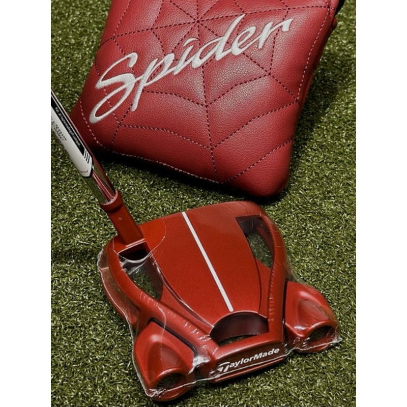 TaylorMade Spider Red #3 Slant Neck Mallet Putter 35 Inch w/ Headcover RH NEW!