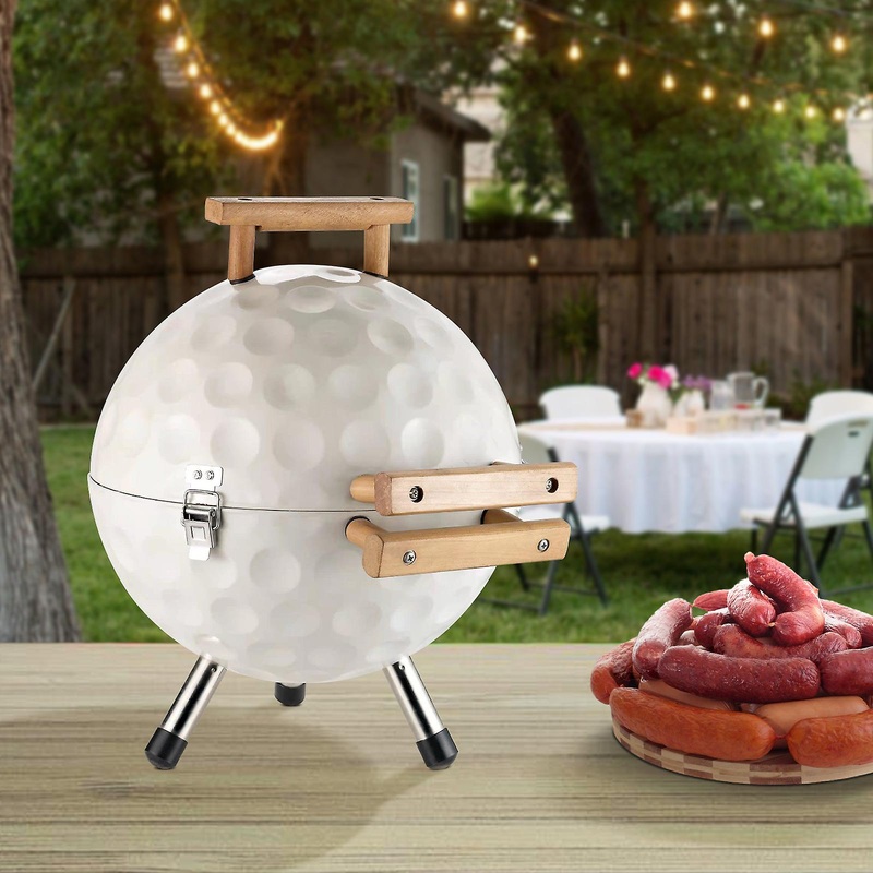 28.99% off 2023  Outdoor Travel Foldable Shelf White Golf Ball Design Cooking Rack
