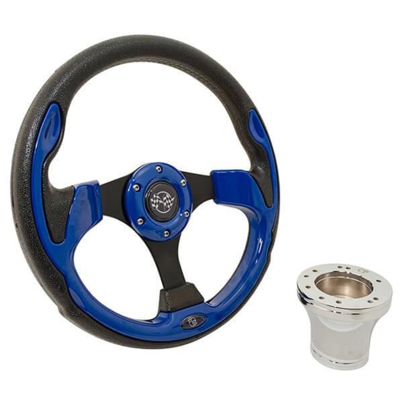 EZGO Blue Rally Steering Wheel Kit (Years 1994.5-Up) PN# 06-033
