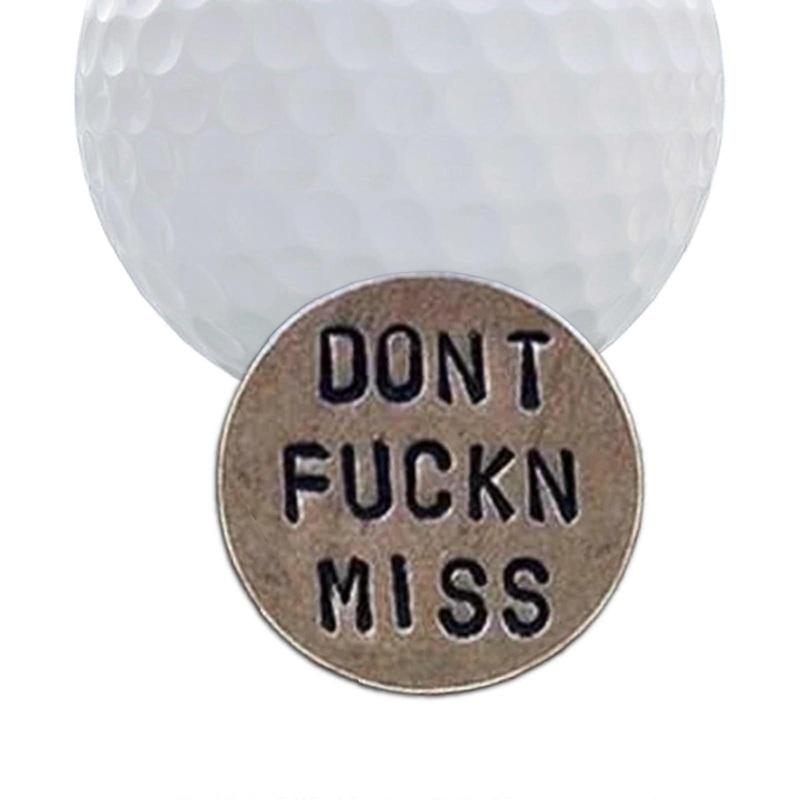 Funny Golf Ball Marker, Novelty Humor Golf Ball Marker with Funny Words, Personalized Golf Accessories Adult Humor, Unique Gag Gifts for Men and Women