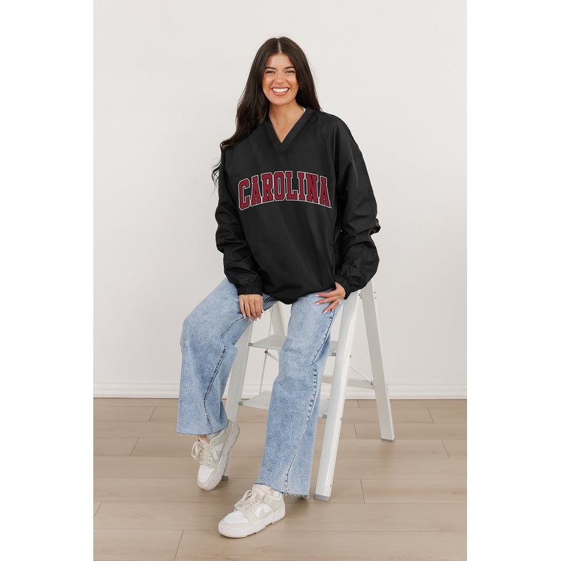SOUTH CAROLINA GAMECOCKS Victory Bound V-Neck Wind Shirt By Madi Prewett Troutt