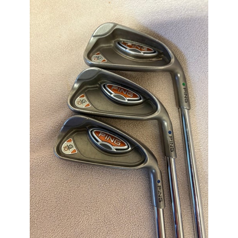 Men’s Ping G10 Right Handed Iron Set Regular Flex Steel Shaft (Used)
